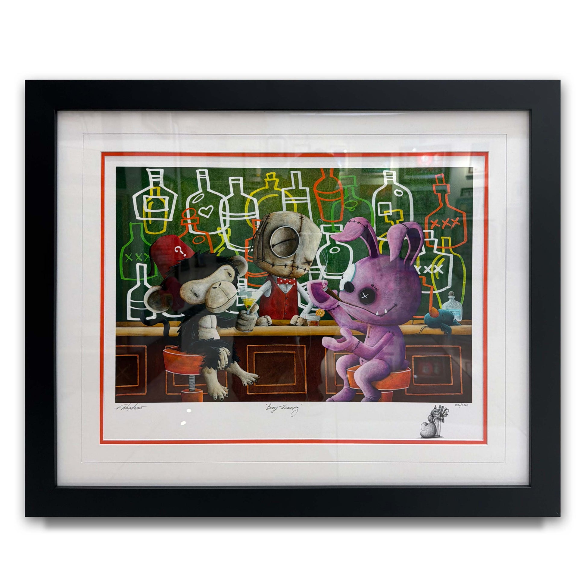 Fabio Napoleoni Framed • "Booze Therapy" Limited Edition