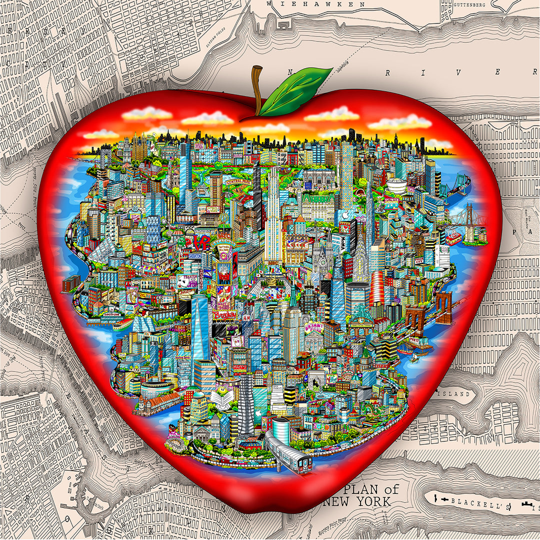 Charles Fazzino Chronicles of the Big Apple 3D Limited Edition Mixed-Media on Paper