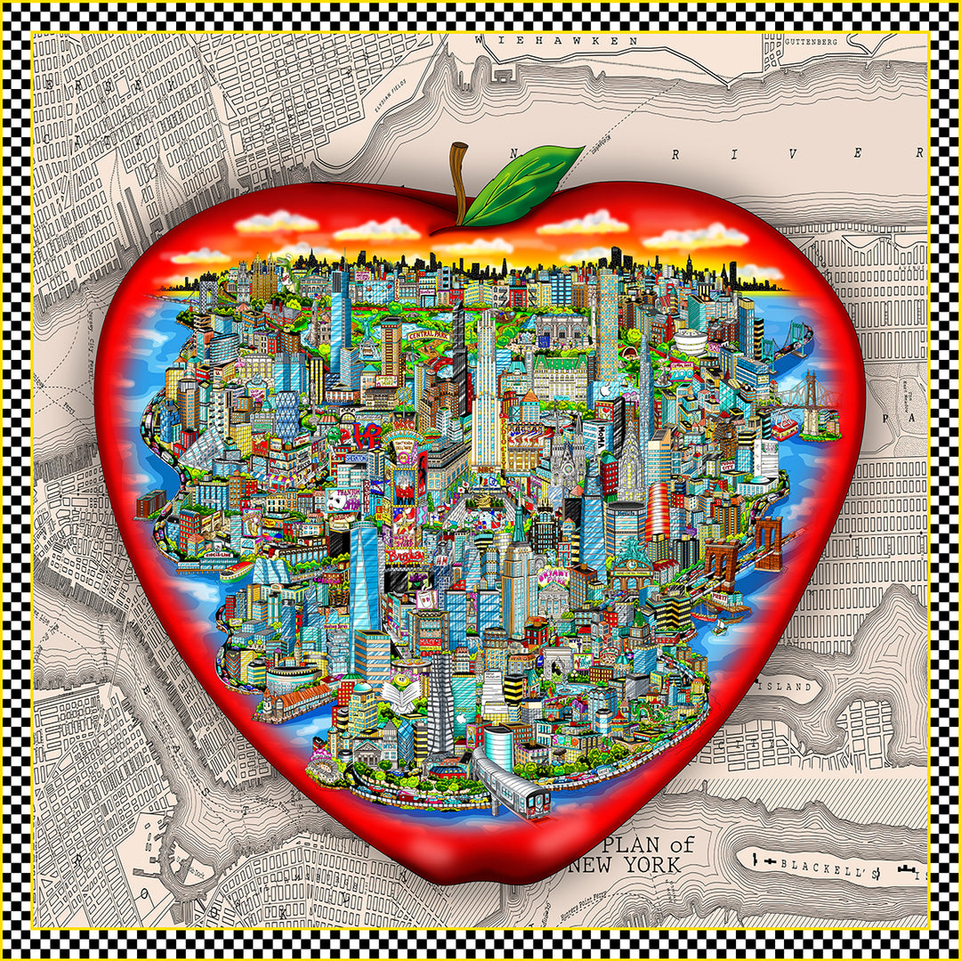 Charles Fazzino Chronicles of the Big Apple 3D Limited Edition Mixed-Media on Paper