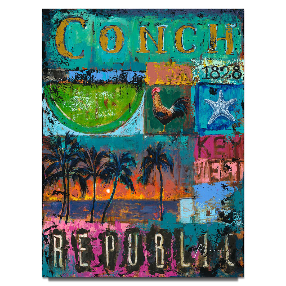Shawn Mackey Conch Republic Limited Edition Canvas Giclee