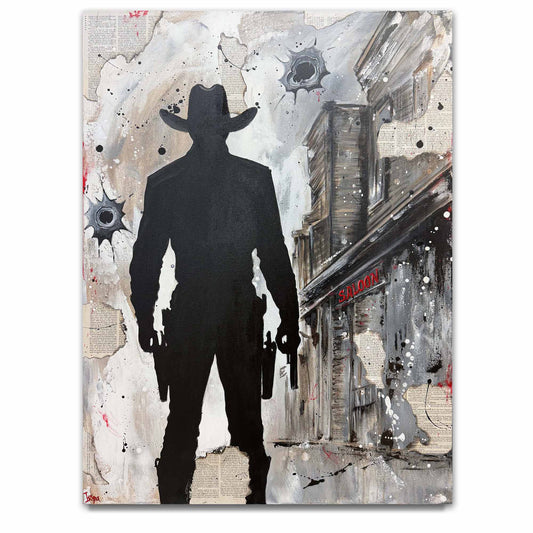 Iryna Miahka "Cowboy Saloon" Original Canvas