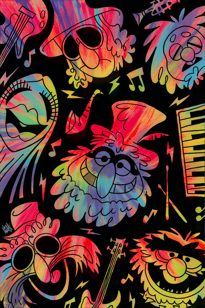 Beau Hufford Disney Psychedelic Mayhem Limited Edition Canvas Giclee