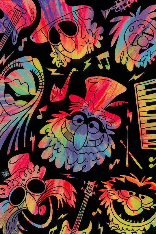 Beau Hufford Disney Psychedelic Mayhem Limited Edition Canvas Giclee