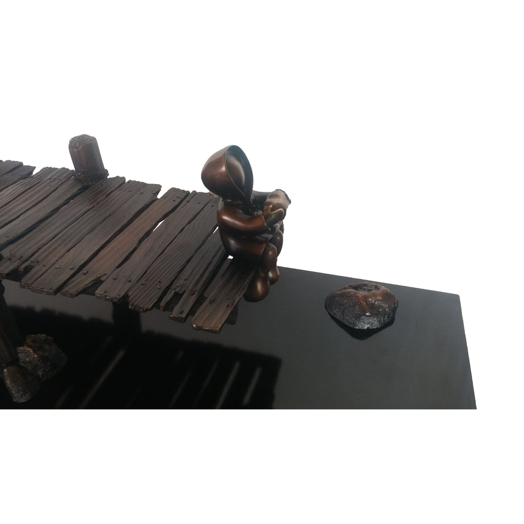 Mackenzie Thorpe "Dock of the Bay" Sculpture