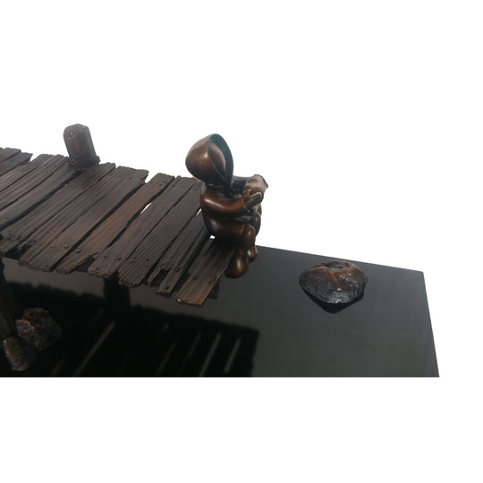 Mackenzie Thorpe "Dock of the Bay" Sculpture