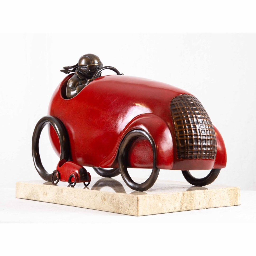 Mackenzie Thorpe "Fastest Car In The World" Sculpture
