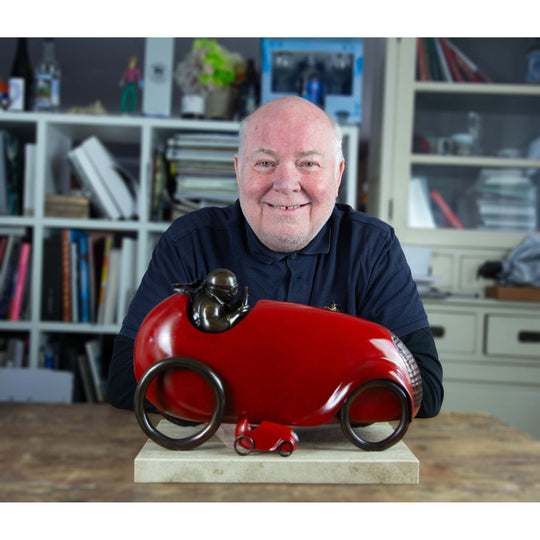Mackenzie Thorpe "Fastest Car In The World" Sculpture