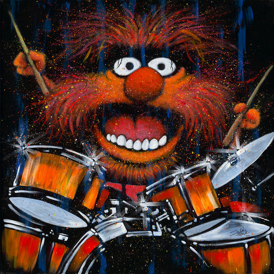 Stephen Fishwick Disney "Rockin' Animal" Limited Edition Canvas Giclee