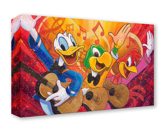 Stephen Fishwick Disney Three Caballeros Limited Edition Canvas Giclee