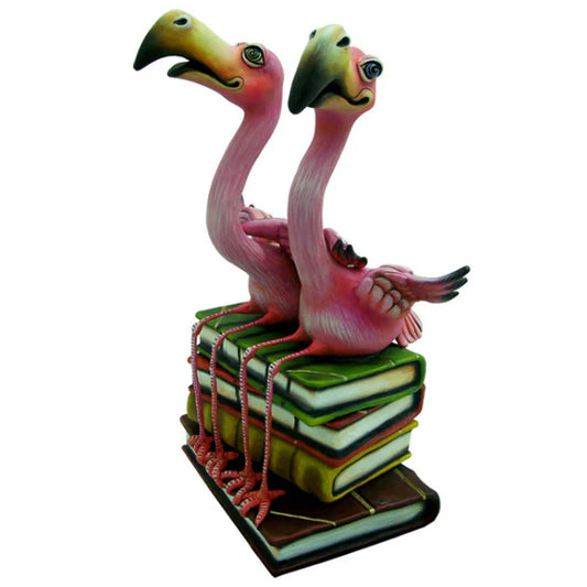 Carlos and Albert "Flamingos Book Club" Sculpture