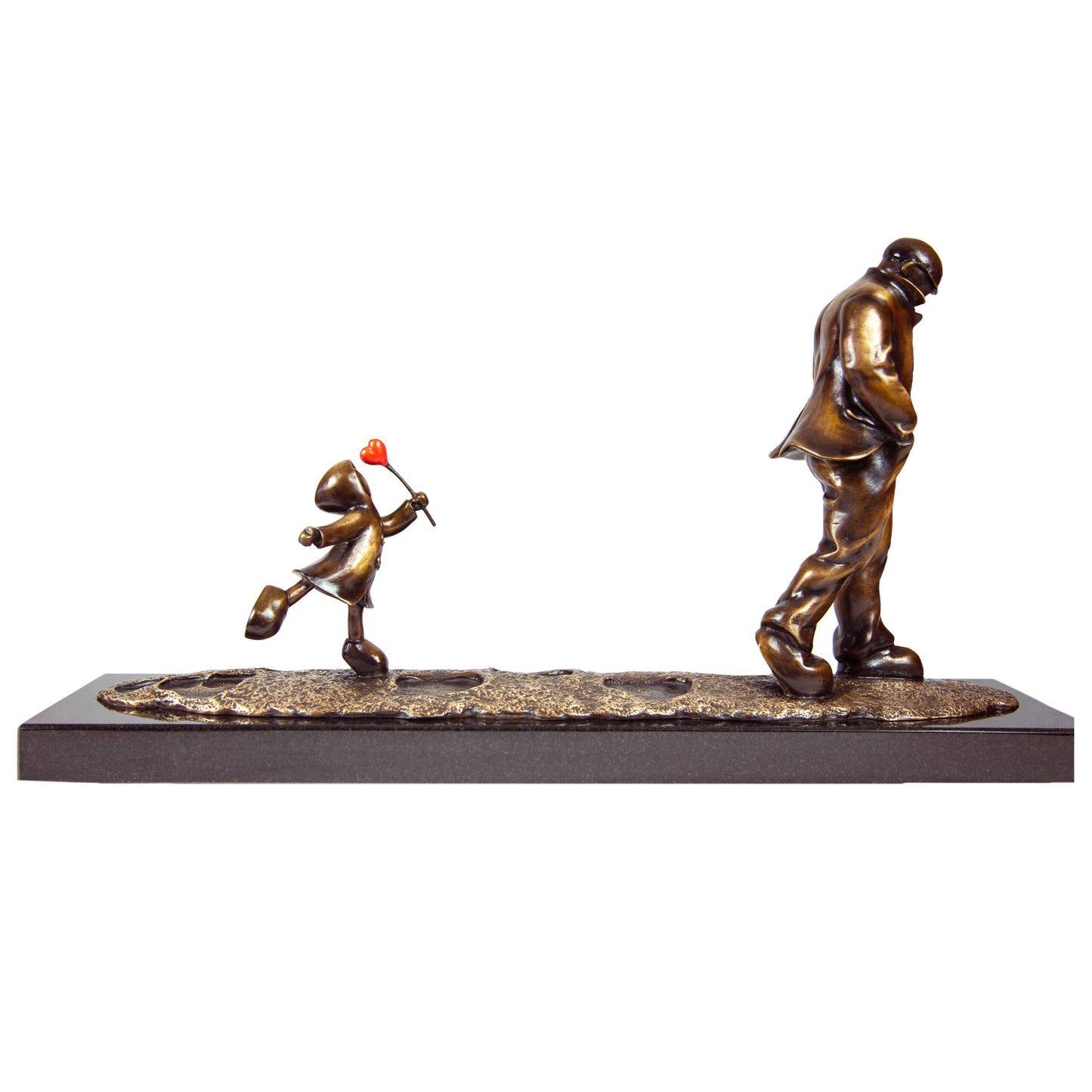 Mackenzie Thorpe "Following in His Footsteps" Sculpture
