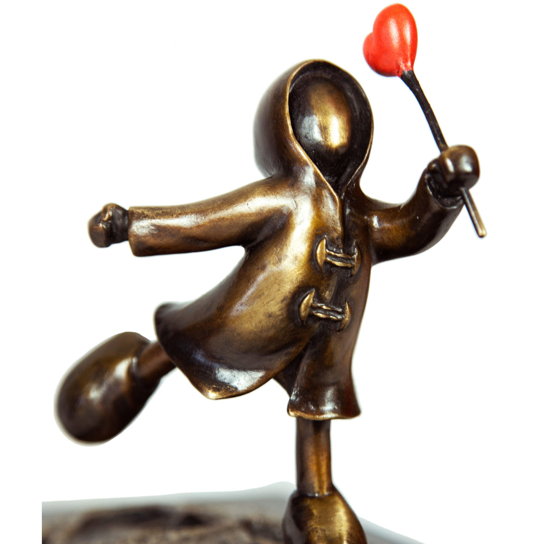 Mackenzie Thorpe "Following in His Footsteps" Sculpture