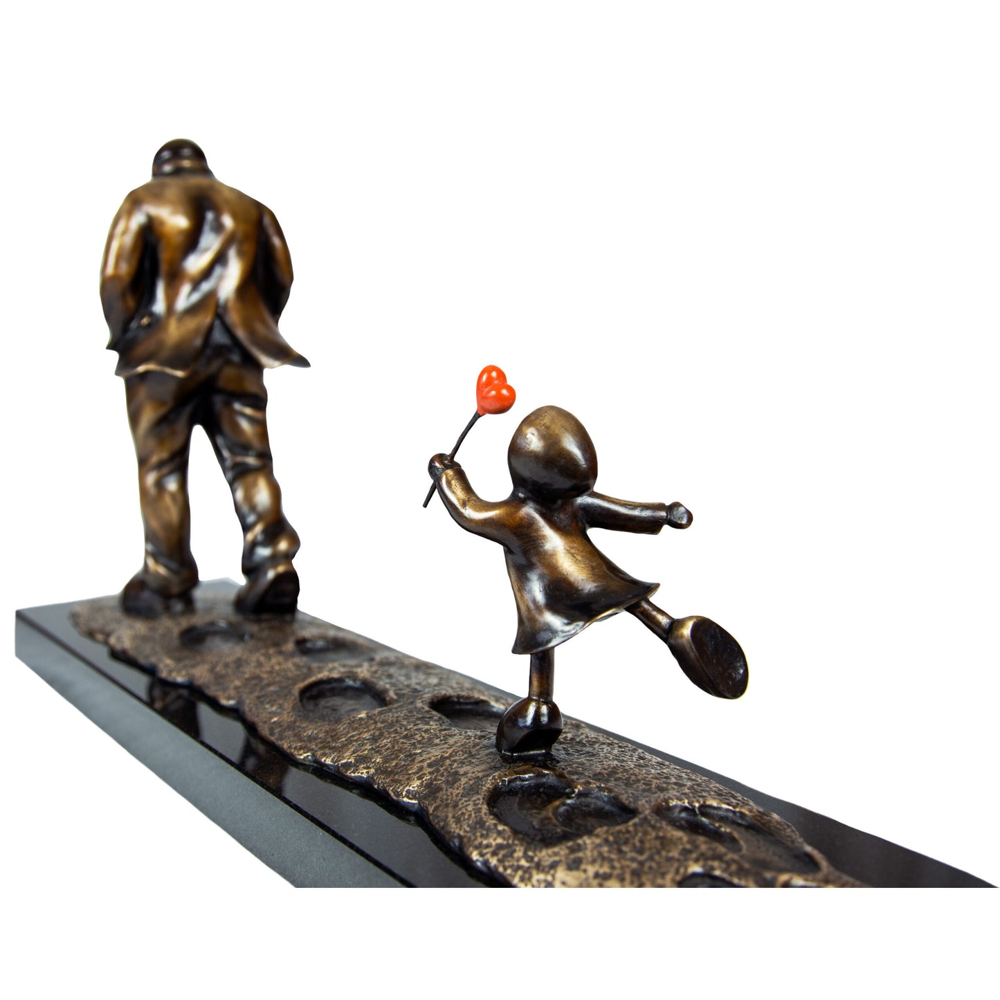 Mackenzie Thorpe "Following in His Footsteps" Sculpture