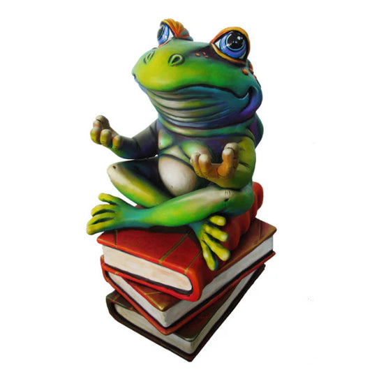 Carlos and Albert "Frog Book Club" Sculpture