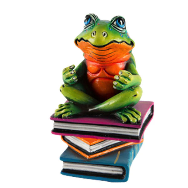Carlos and Albert "Frog Book Club" Sculpture