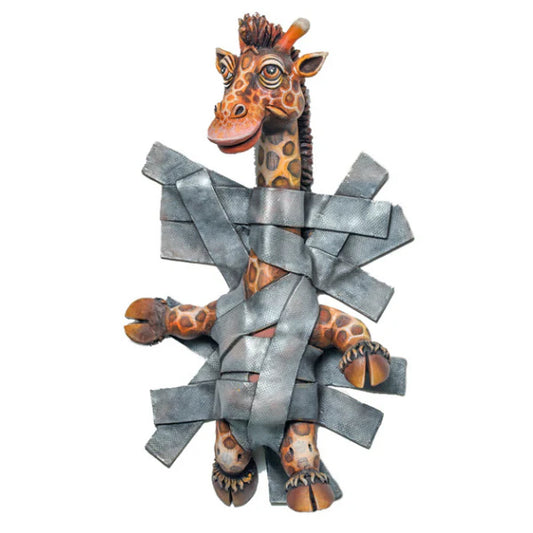 Carlos and Albert "Giraffe Duct Tape" Sculpture