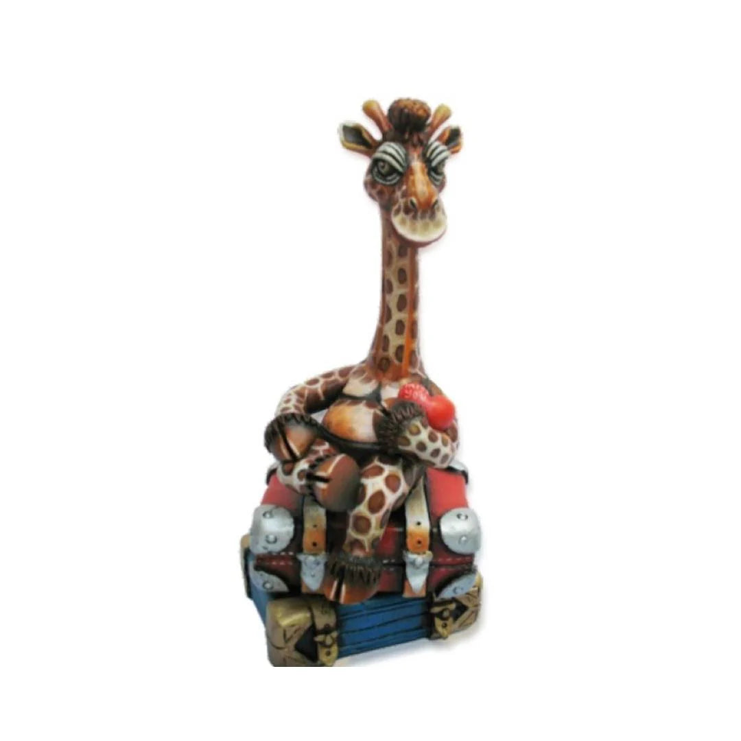 Carlos and Albert "Giraffe Frequent Flyer-Mini" Sculpture