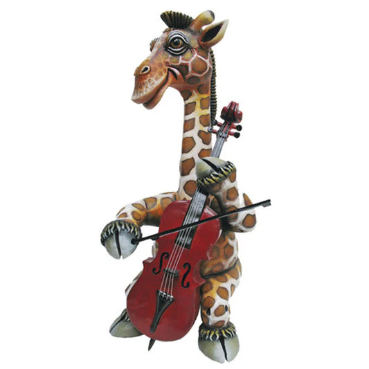 Carlos and Albert "Giraffe The Cellist" Sculpture