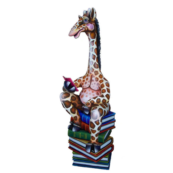 Carlos and Albert "Giraffe Book Club" Sculpture