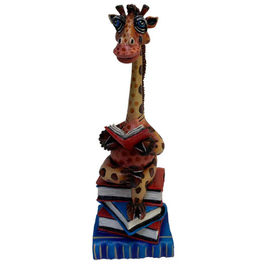 Carlos and Albert "Giraffe Book Club" Sculpture