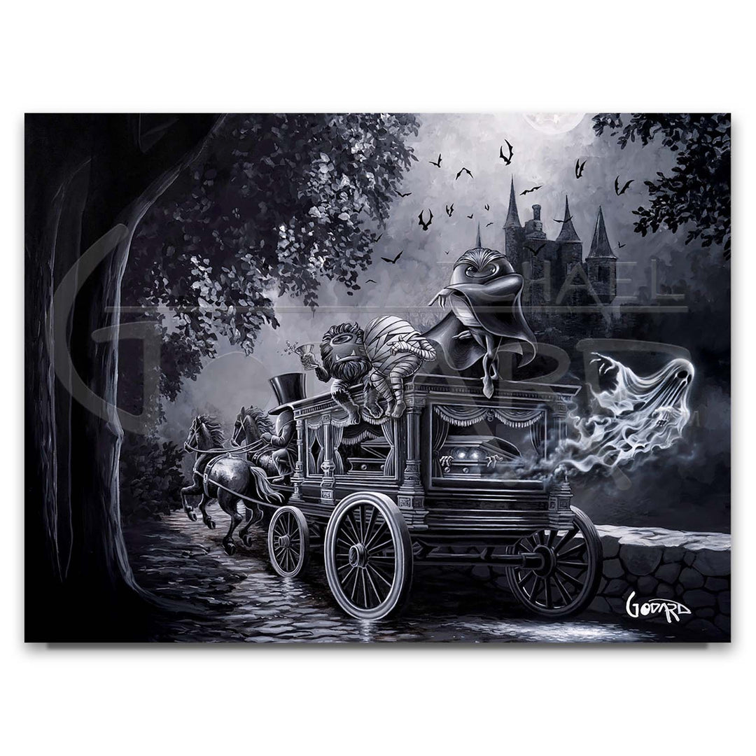 Michael Godard "Hearse Monster Party" Limited Edition