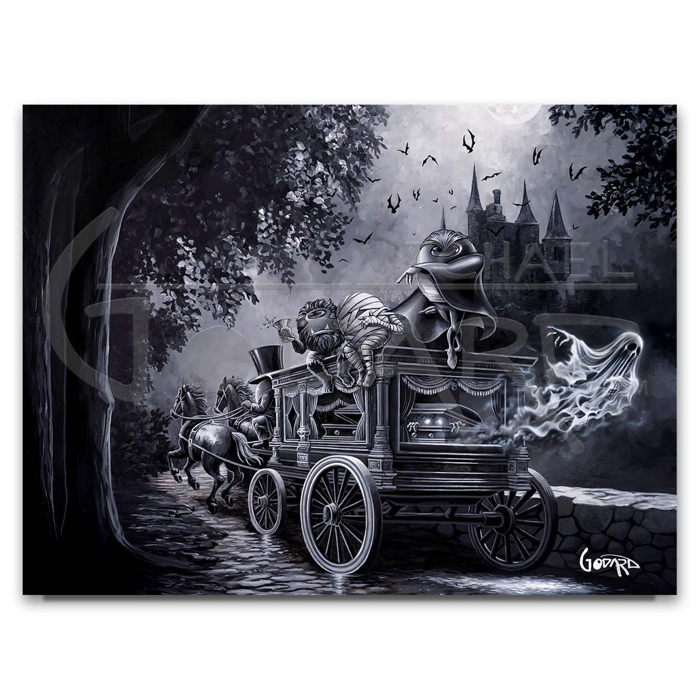 Michael Godard "Hearse Monster Party" Limited Edition