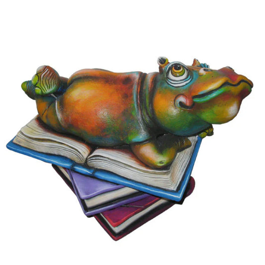 Carlos and Albert "Hippo Book Club" Sculpture