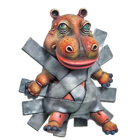 Carlos and Albert "Hippo Duct Tape" Sculpture