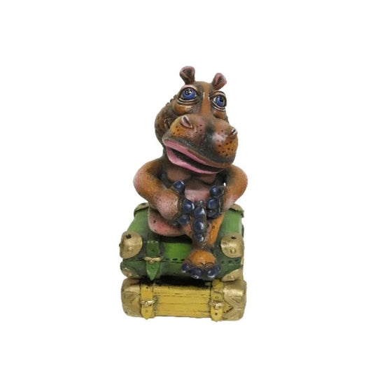 Carlos and Albert "Hippo Frequent Flyer - Mini" Sculpture
