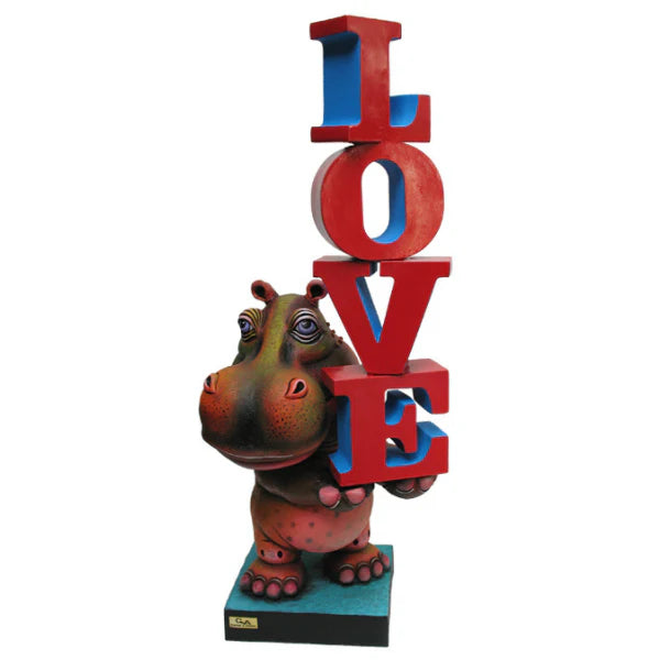 Carlos and Albert "Hippo In Love" Sculpture