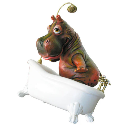 Carlos and Albert "Hippo in Bathtub" Sculpture