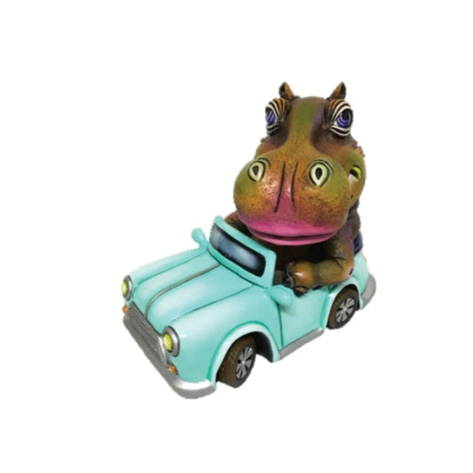 Carlos and Albert "Hippo in Car" Sculpture
