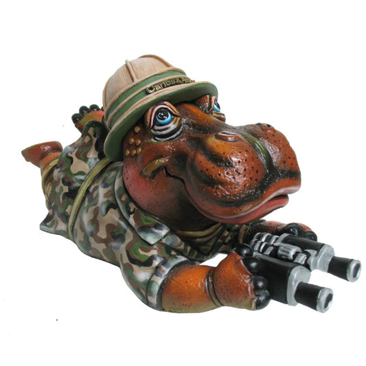 Carlos and Albert "Hippo on Safari" Sculpture