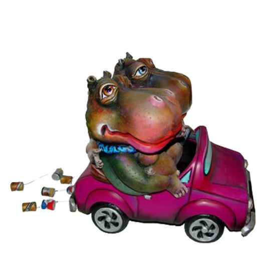 Carlos and Albert "Honeymoon Hippos" Sculpture