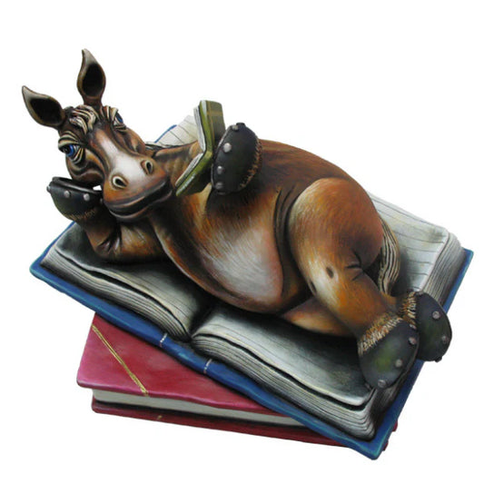 Carlos and Albert "Horse Book Club" Sculpture