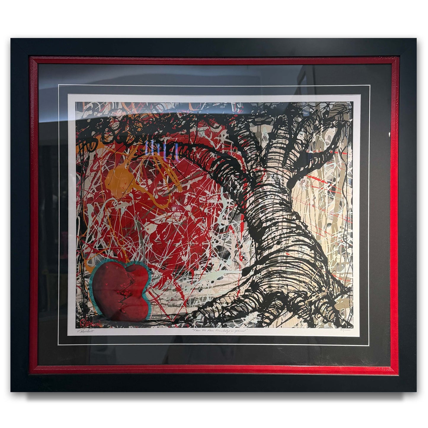 Fabio Napoleoni Framed • "From the Pain Knowledge is Gained" Limited Edition