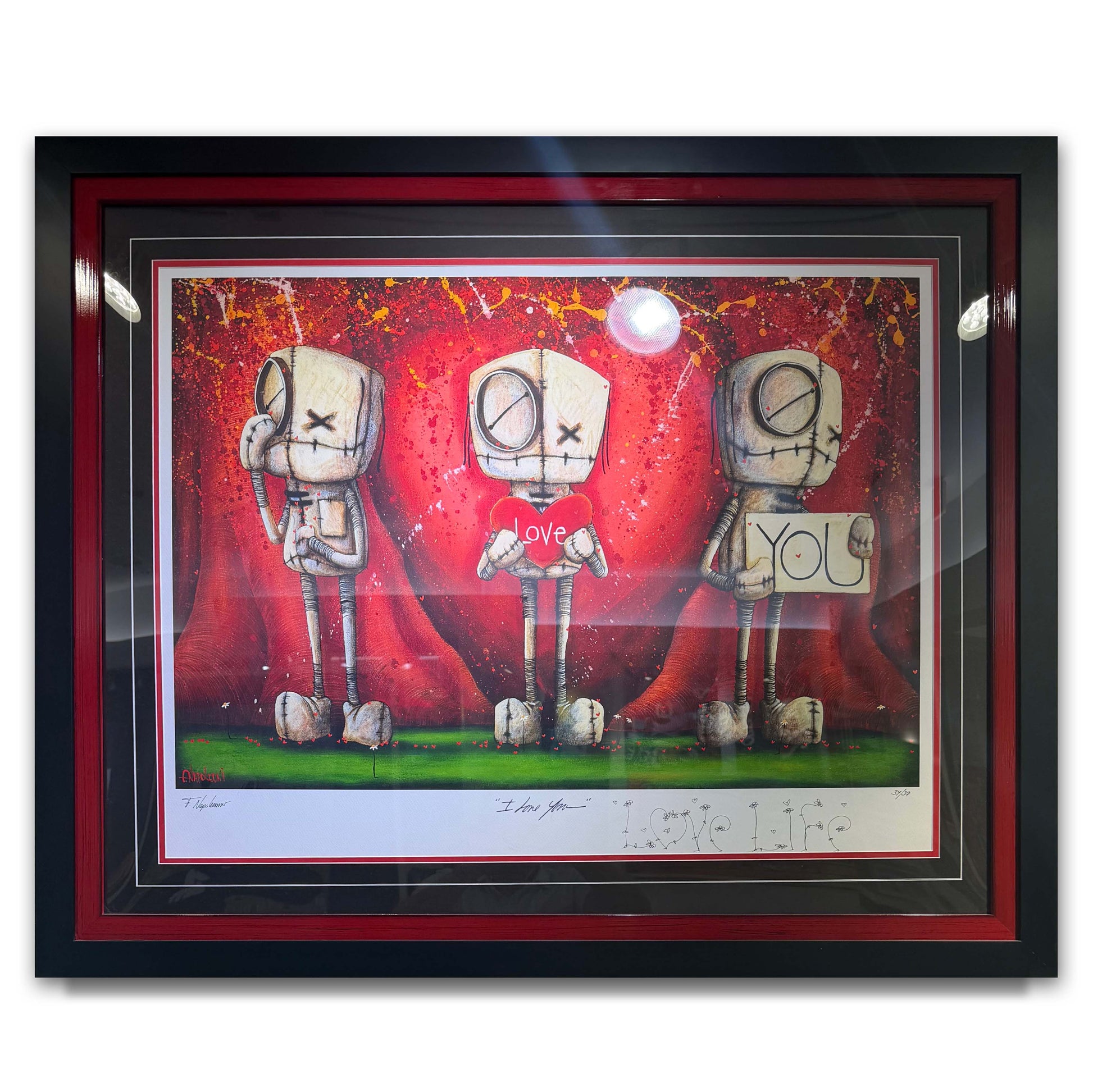 Fabio Napoleoni Framed • "I Love You" Limited Edition