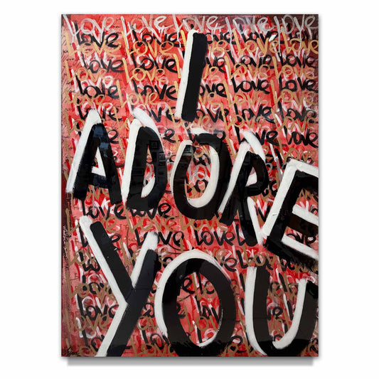 Iryna Miahka "I Adore You" Original Canvas