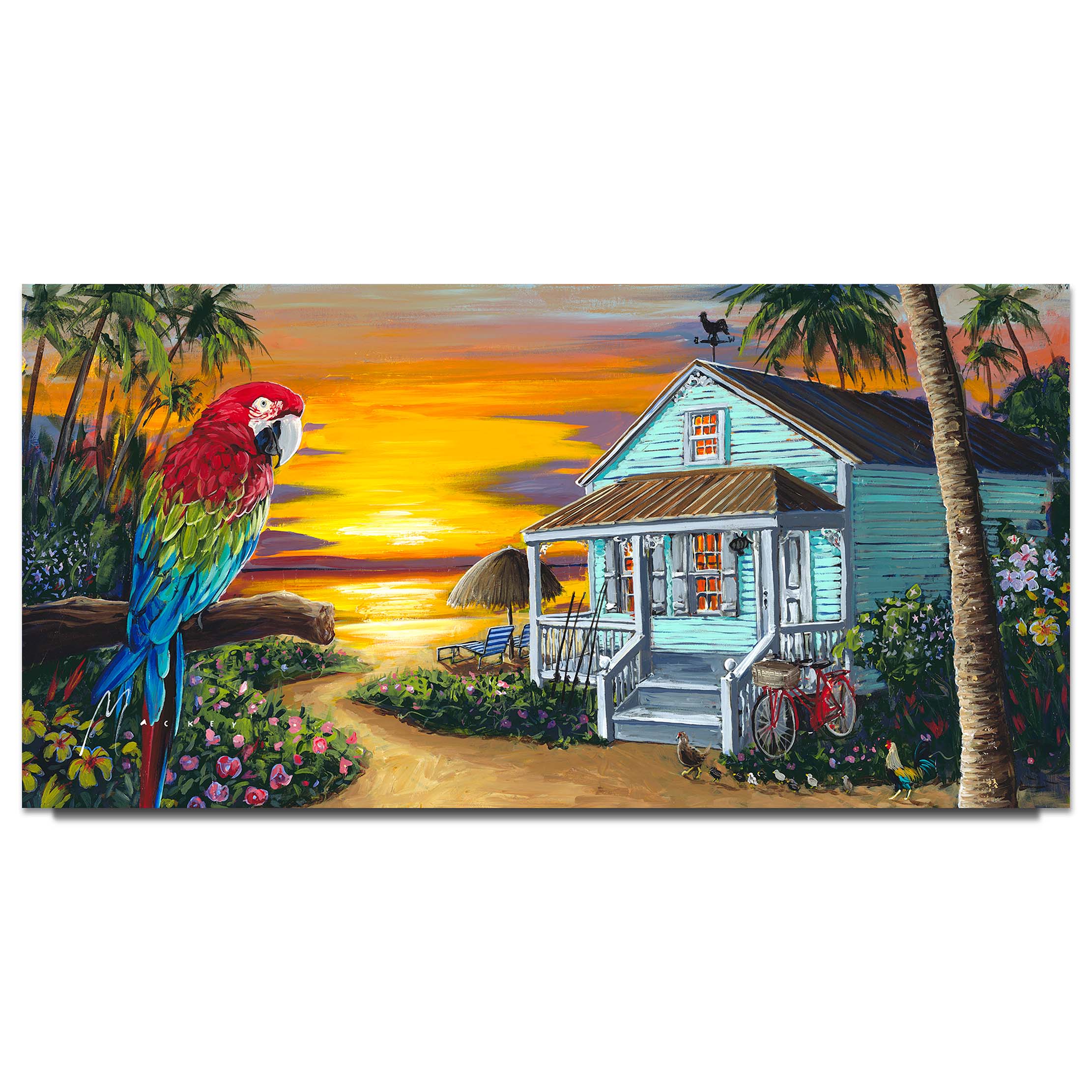 Shawn Mackey Island Getaway Limited Edition Canvas Giclee