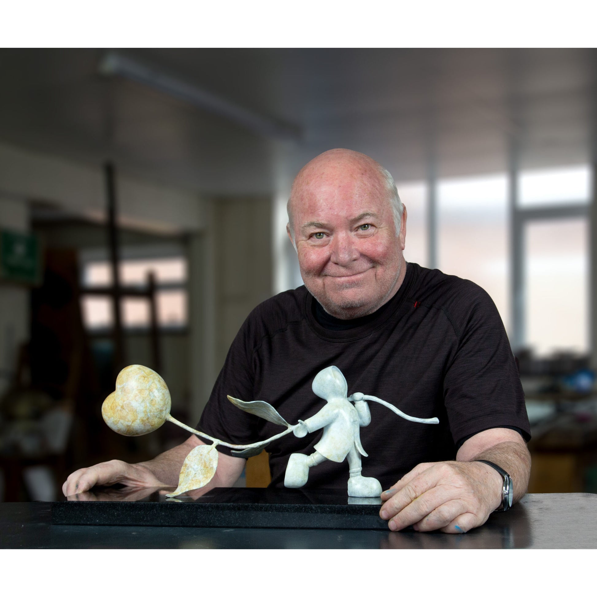 Mackenzie Thorpe "Just Love" Sculpture