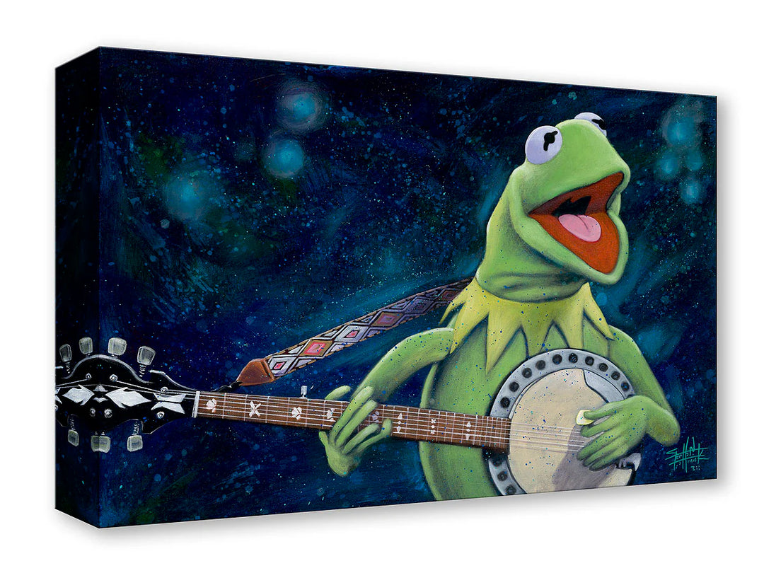 Stephen Fishwick Disney Kermit and his Banjo Limited Edition Canvas Giclee