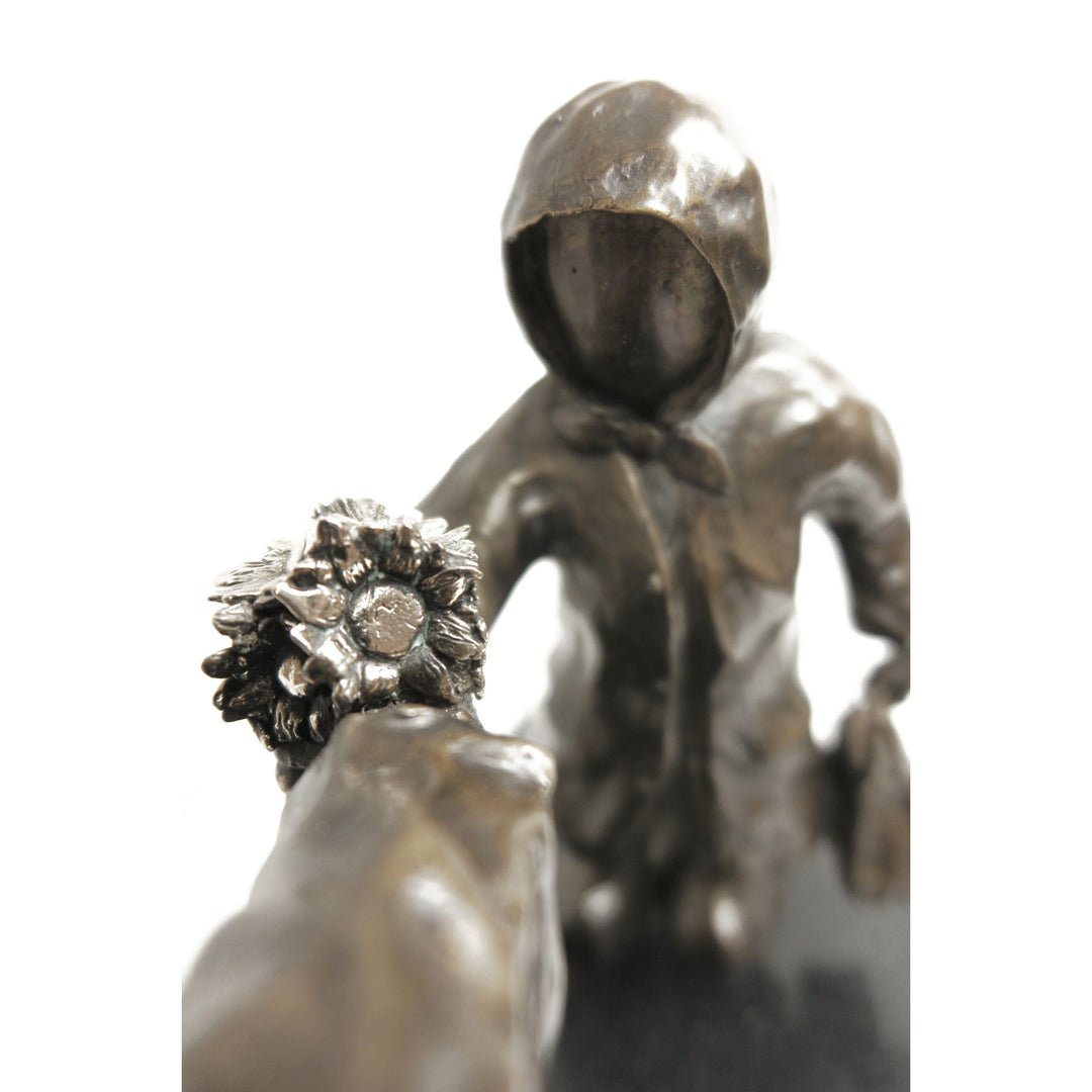 Mackenzie Thorpe "Leaning In (To Love)" Sculpture