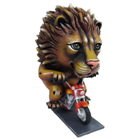 Carlos and Albert "Lion on Motorcycle" Sculpture