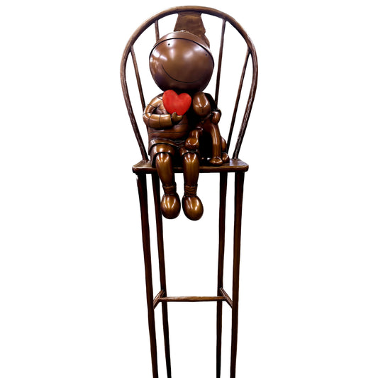 Mackenzie Thorpe "Love Forever" Sculpture