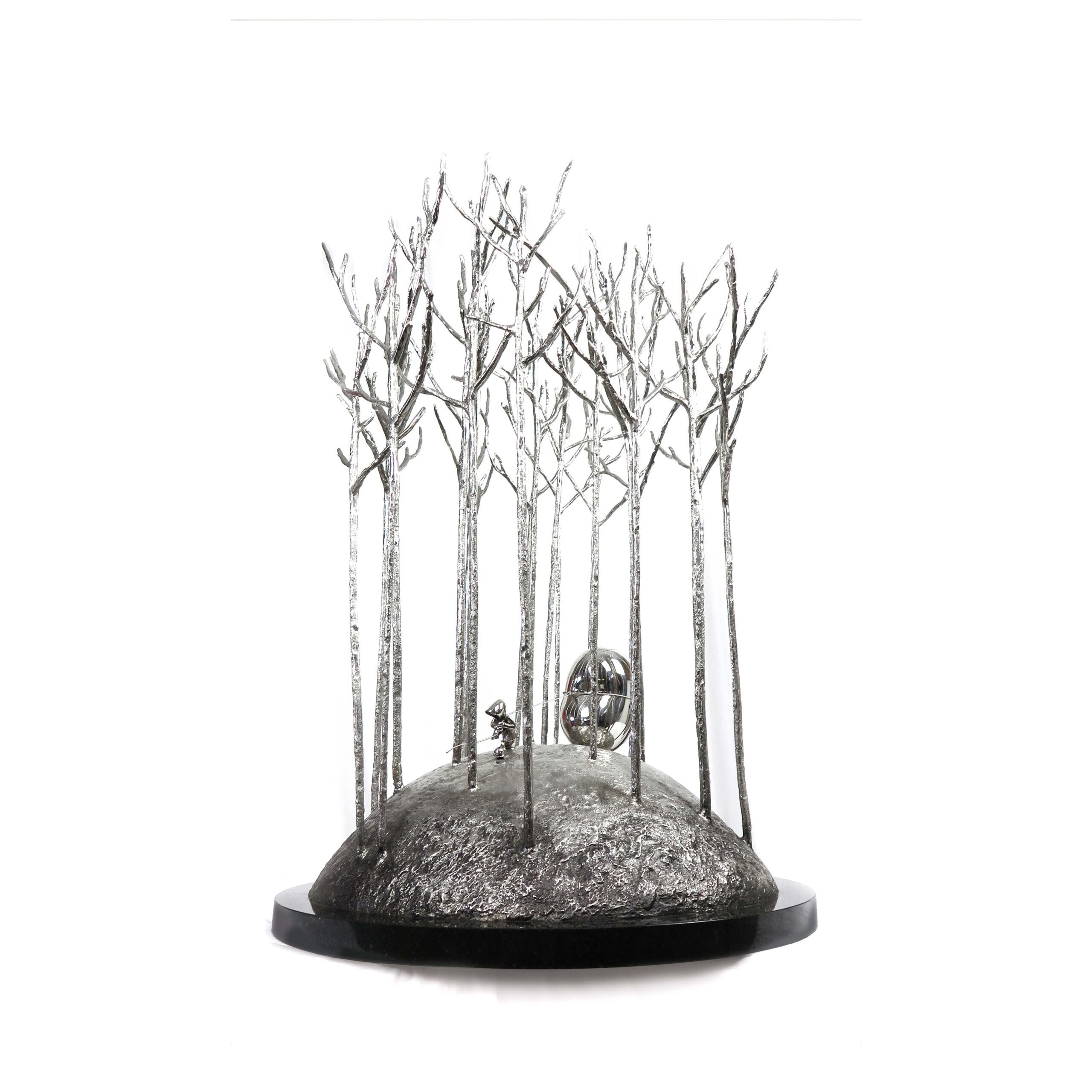 Mackenzie Thorpe "Love in the Forest" Sculpture