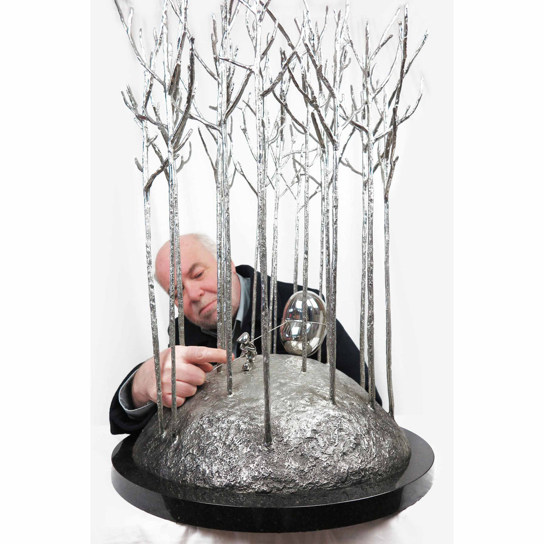 Mackenzie Thorpe "Love in the Forest" Sculpture