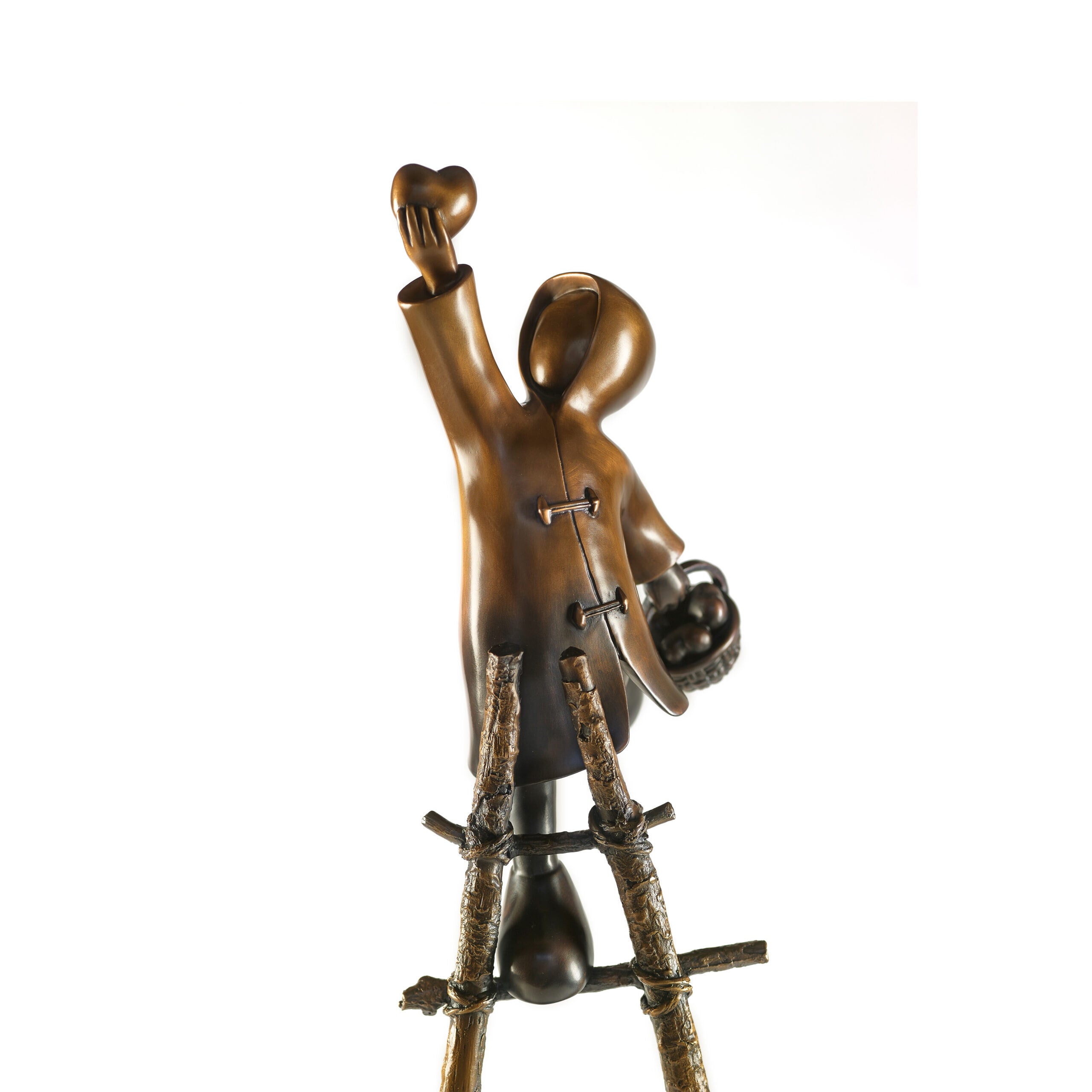 Mackenzie Thorpe "Love Picker" Sculpture