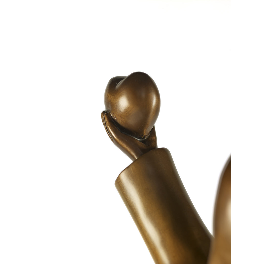 Mackenzie Thorpe "Love Picker" Sculpture