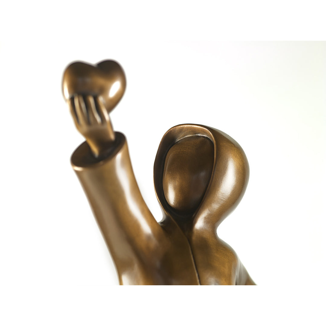 Mackenzie Thorpe "Love Picker" Sculpture