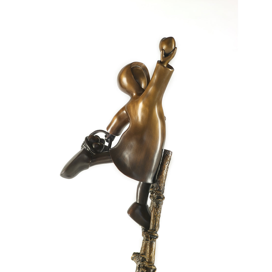 Mackenzie Thorpe "Love Picker" Sculpture
